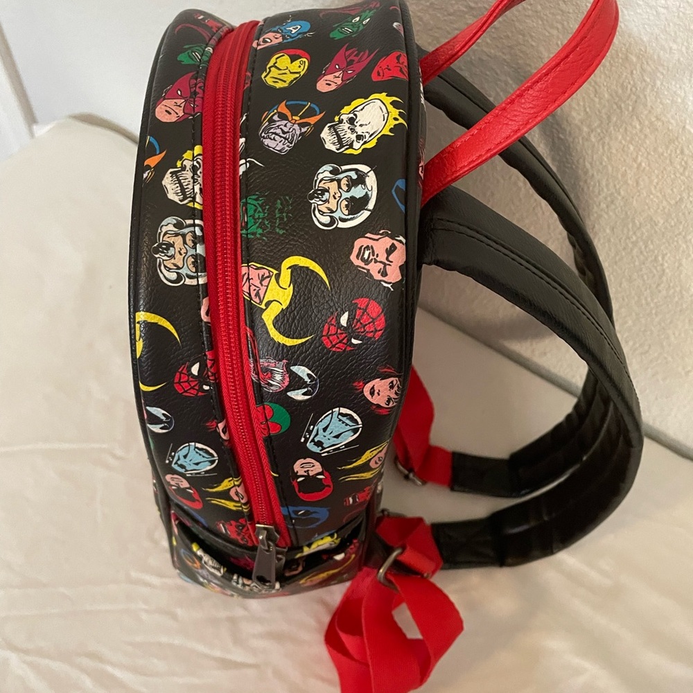 Funko Loungefly Marvel 80th Anniversary Avengers Backpack Multi Character - Picture 2 of 9